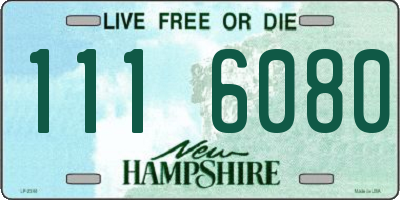 NH license plate 1116080