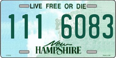 NH license plate 1116083