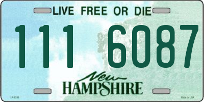 NH license plate 1116087