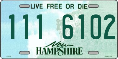NH license plate 1116102
