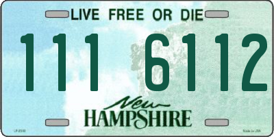 NH license plate 1116112