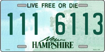 NH license plate 1116113