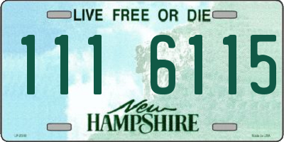 NH license plate 1116115