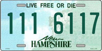 NH license plate 1116117