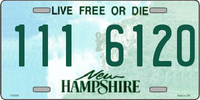 NH license plate 1116120