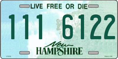 NH license plate 1116122