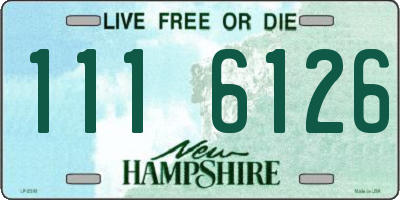 NH license plate 1116126