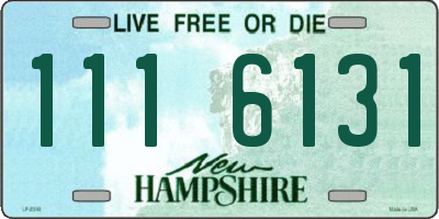 NH license plate 1116131