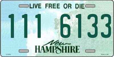 NH license plate 1116133