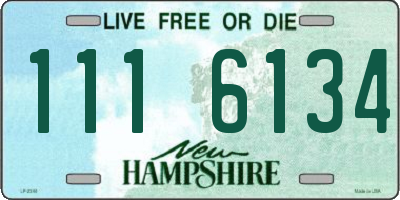 NH license plate 1116134