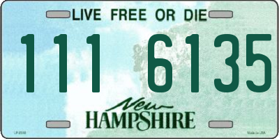 NH license plate 1116135
