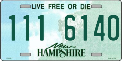 NH license plate 1116140