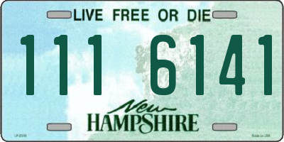 NH license plate 1116141