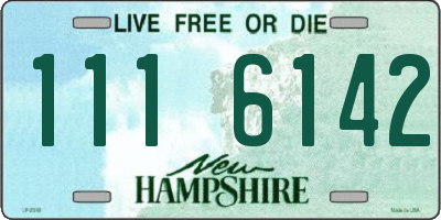 NH license plate 1116142