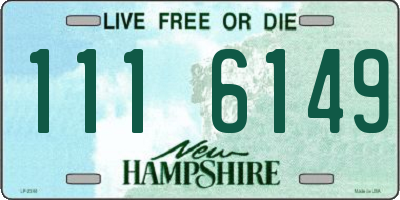 NH license plate 1116149