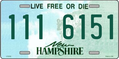NH license plate 1116151