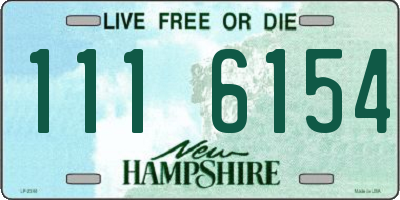 NH license plate 1116154