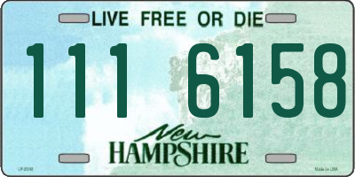 NH license plate 1116158