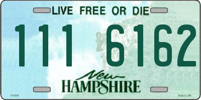 NH license plate 1116162