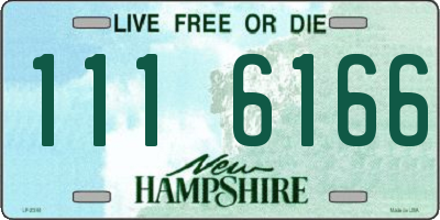 NH license plate 1116166