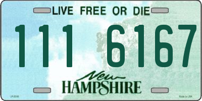 NH license plate 1116167