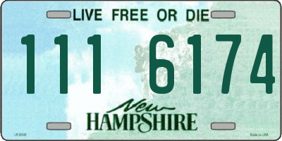 NH license plate 1116174