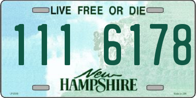 NH license plate 1116178