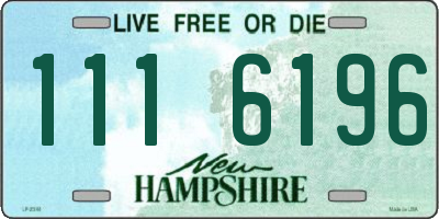 NH license plate 1116196