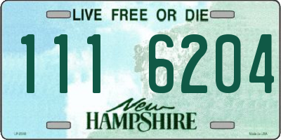 NH license plate 1116204