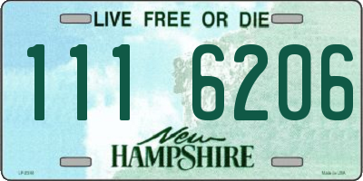 NH license plate 1116206