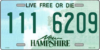 NH license plate 1116209