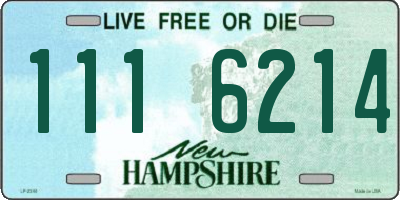 NH license plate 1116214