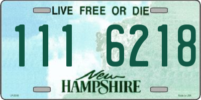 NH license plate 1116218