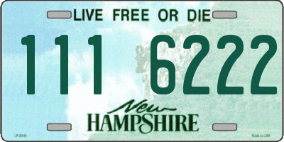 NH license plate 1116222