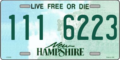 NH license plate 1116223
