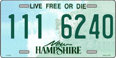 NH license plate 1116240