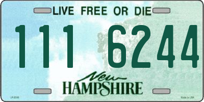 NH license plate 1116244