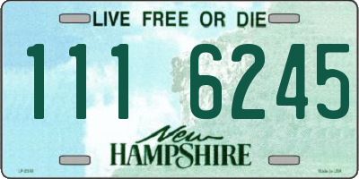NH license plate 1116245