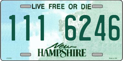 NH license plate 1116246