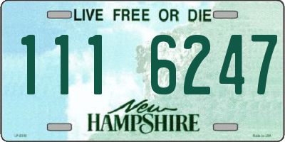 NH license plate 1116247