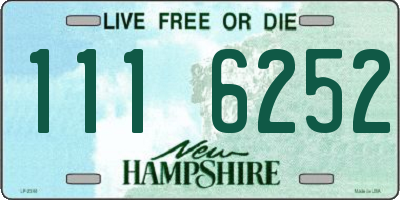 NH license plate 1116252