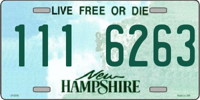 NH license plate 1116263