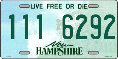NH license plate 1116292