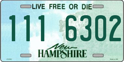 NH license plate 1116302