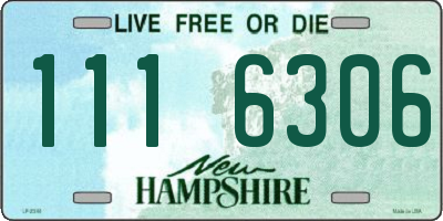 NH license plate 1116306
