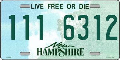 NH license plate 1116312