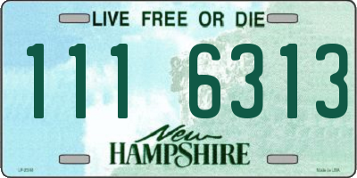 NH license plate 1116313