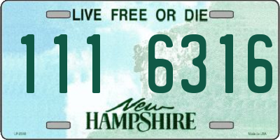 NH license plate 1116316