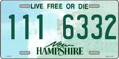 NH license plate 1116332