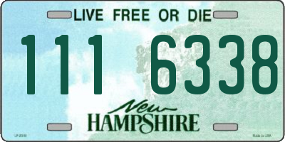 NH license plate 1116338